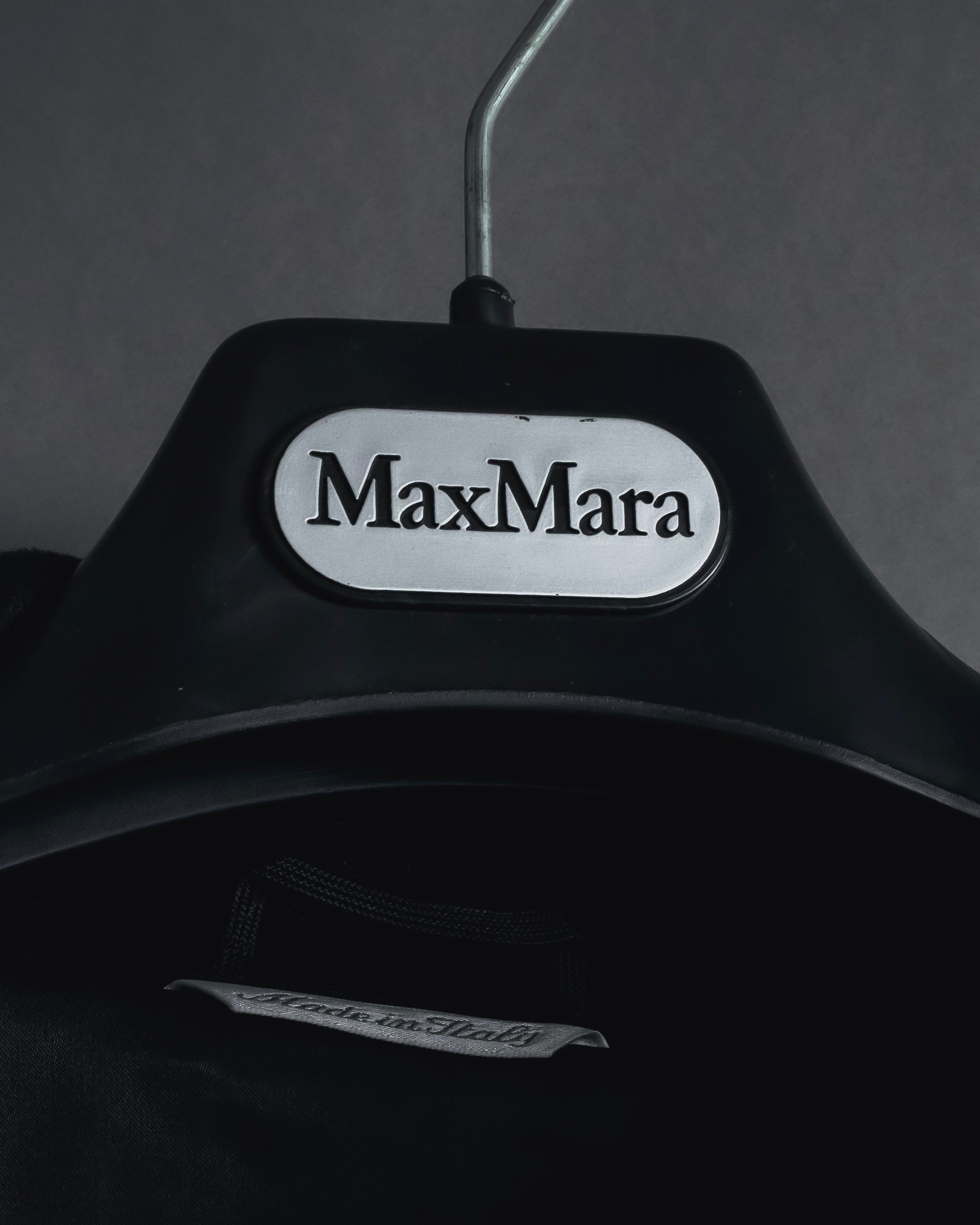 "Max Mara" 90’s-00’s Stand collar belted coat