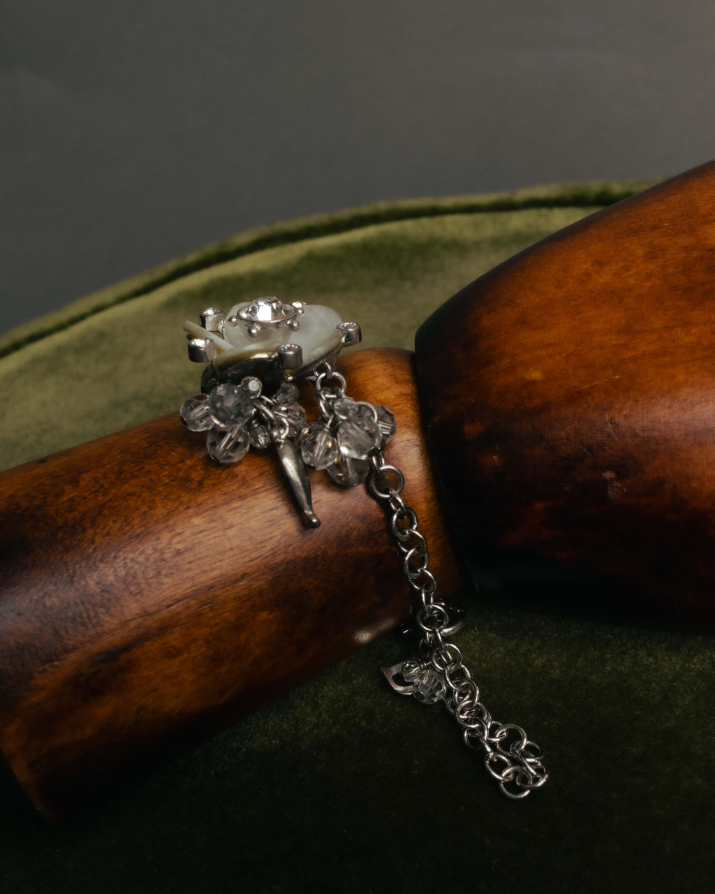 "Christian Dior" 00's Floral charm bracelet