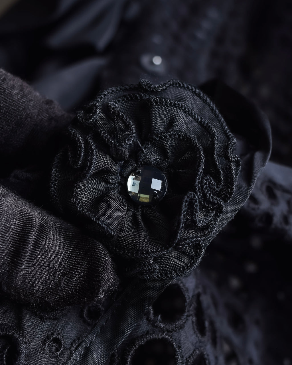 "NOKO OHNO" Layered organza frill embroidered dress