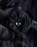 "NOKO OHNO" Layered organza frill embroidered dress