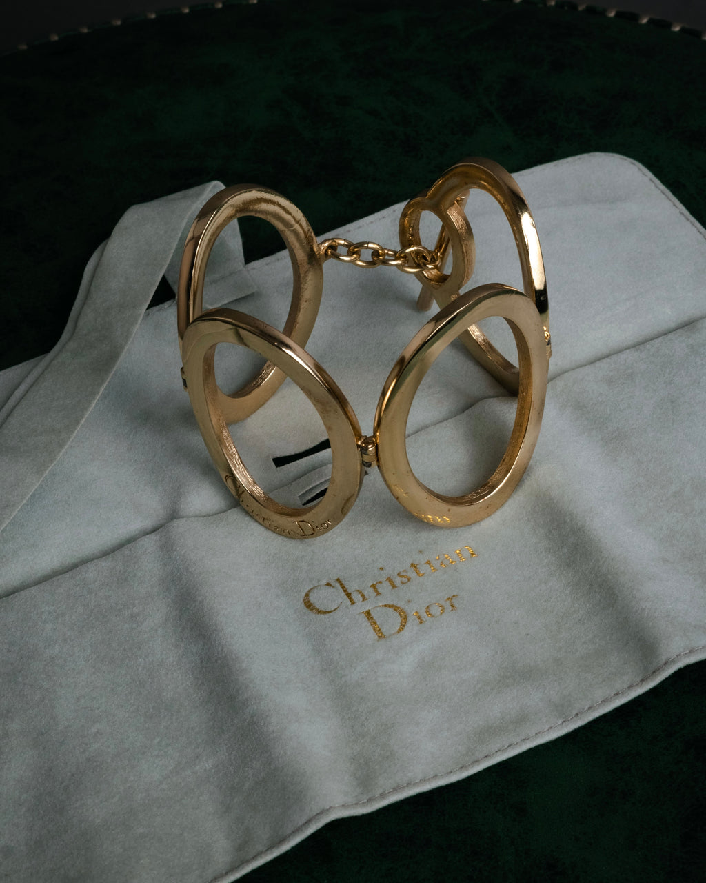 –SPECIAL– “Christian Dior” 90’s Sculptural oval link bracelet