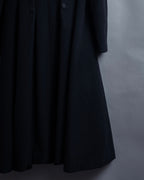-SPECIAL- "JEAN PAUL GAULTIER"
 90's-00's Waist shape A-line silhouette black color super long coat