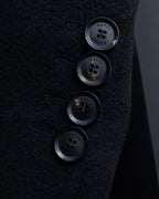 "GUCCI" Michele period linear silhouette wool chester coat
