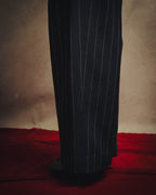 -SPECIAL- "LOEWE" 10's Pinstriped silk-lined wide trousers