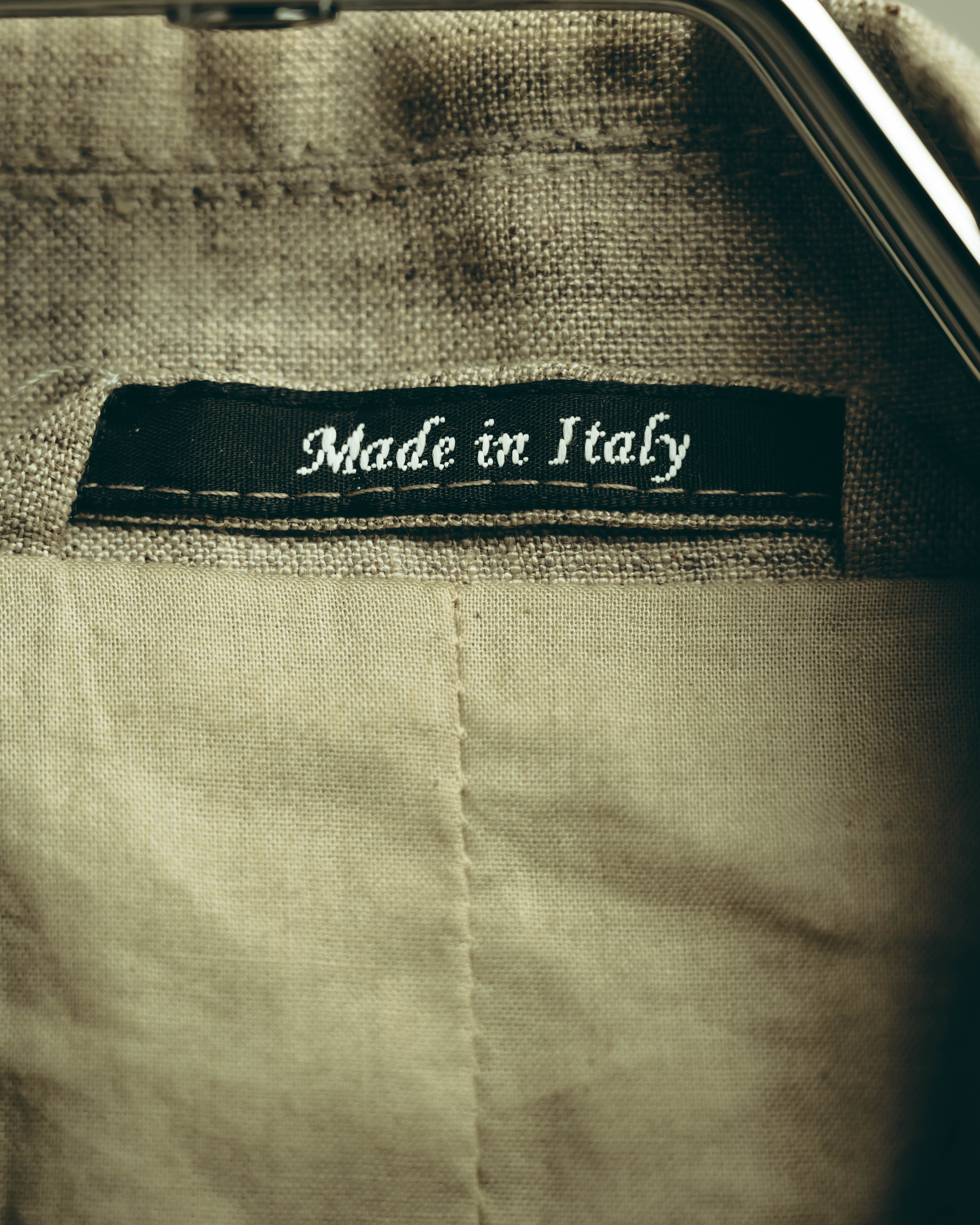 -SPECIAL- “Maison Martin Margiela” 2014SS raw-edge linen tailored jacket