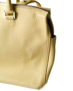 JIL SANDER/ Minimal Designed 2 Way Boston Bag Pastel Yellow