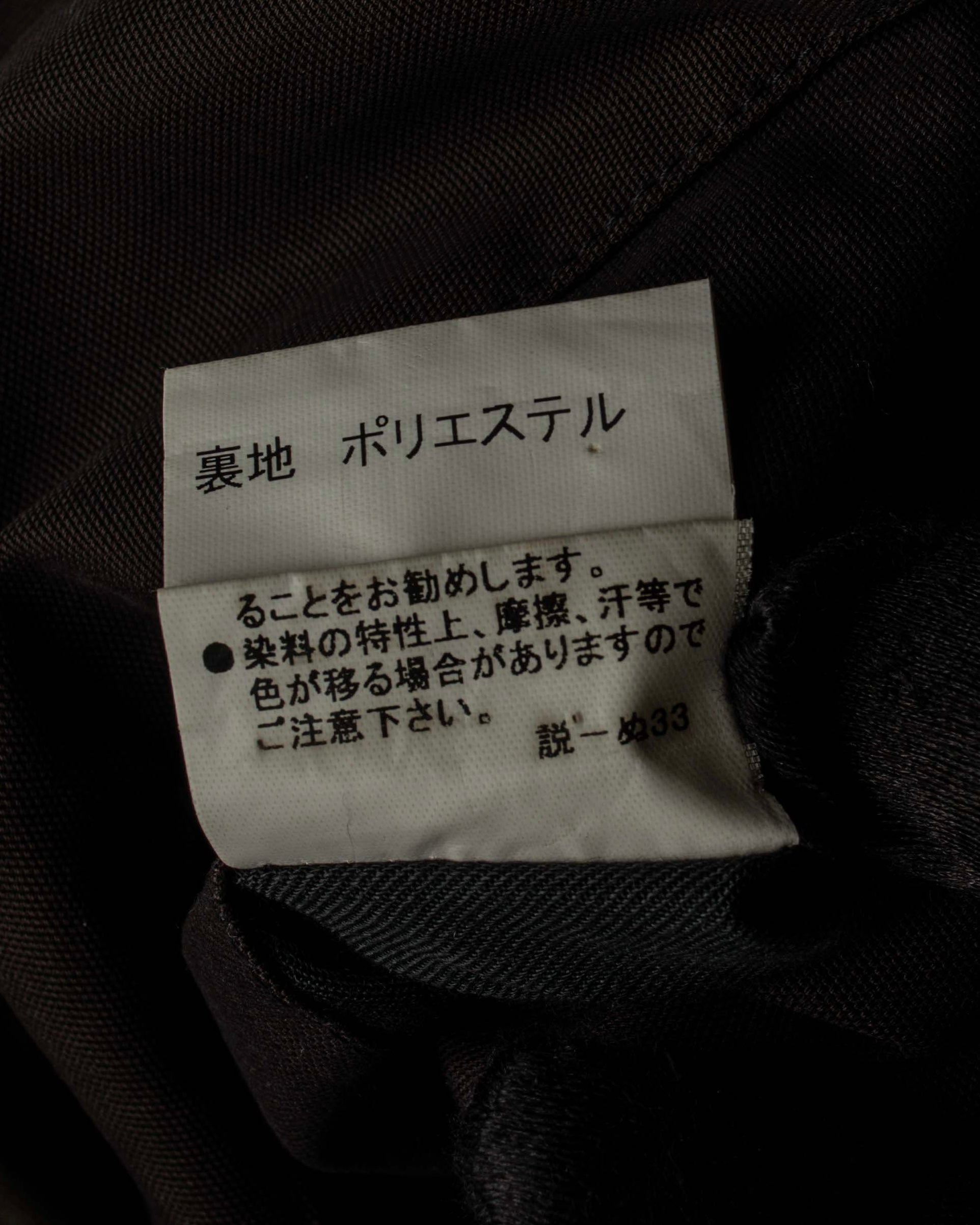 "BURBERRY" Subdued tone military detail mid-length trench coat