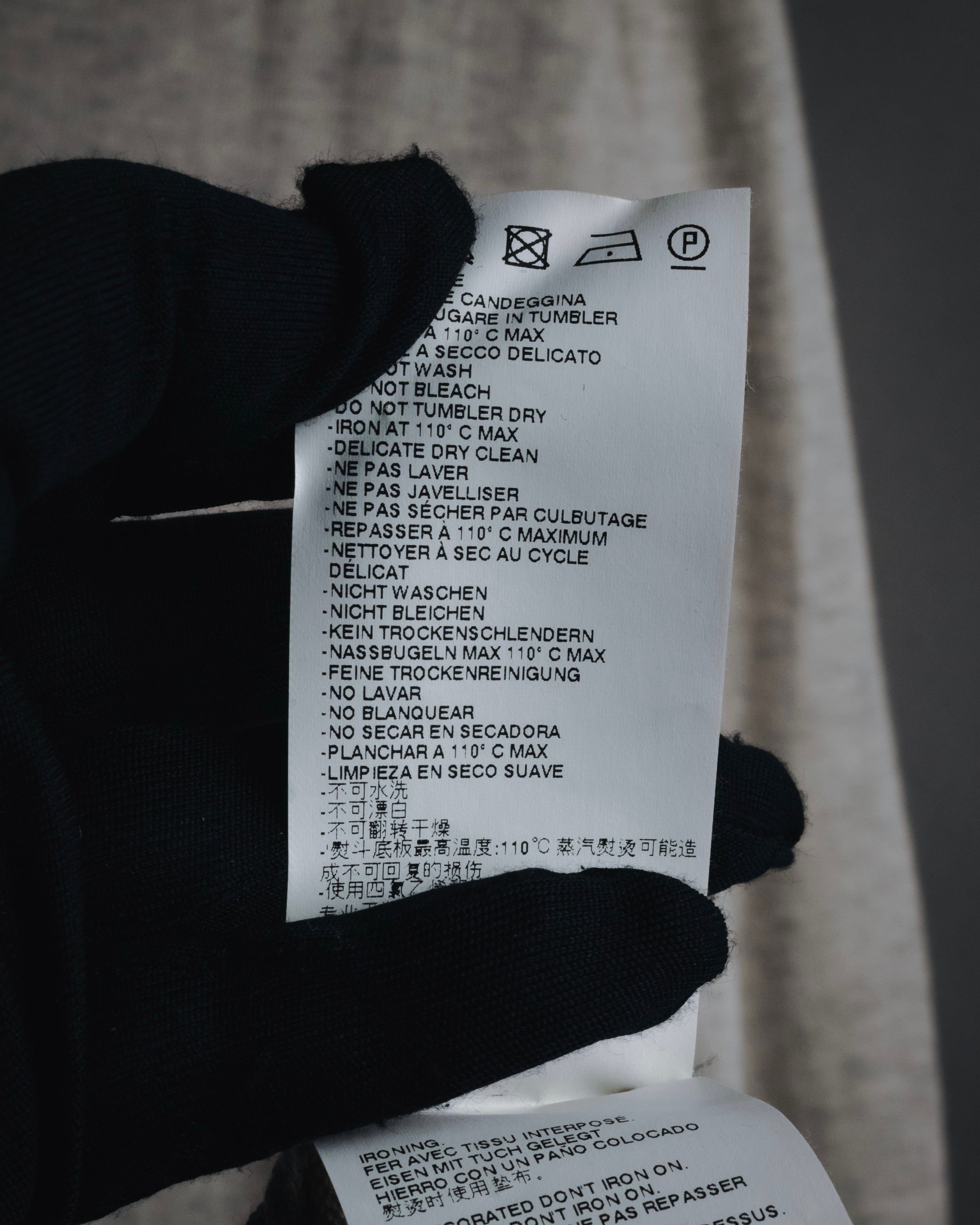 Maison Margiela 2014 Autumn/Winter fine gauge V-neck knit dress with elbow patches