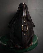 “Yves Saint Laurent rive gauche”
00’s Muse grained leather boston bag
