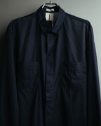 “Dior Homme” 00’s Sheer cotton concealed placket shirt