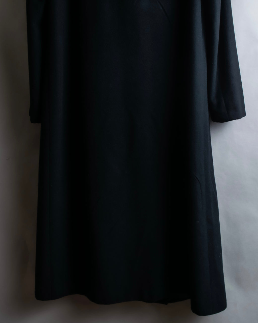 "JIL SANDER" 100% cashmere straight line stand collar coat