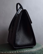 "BURBERRY" Saffiano leather mini boston bag