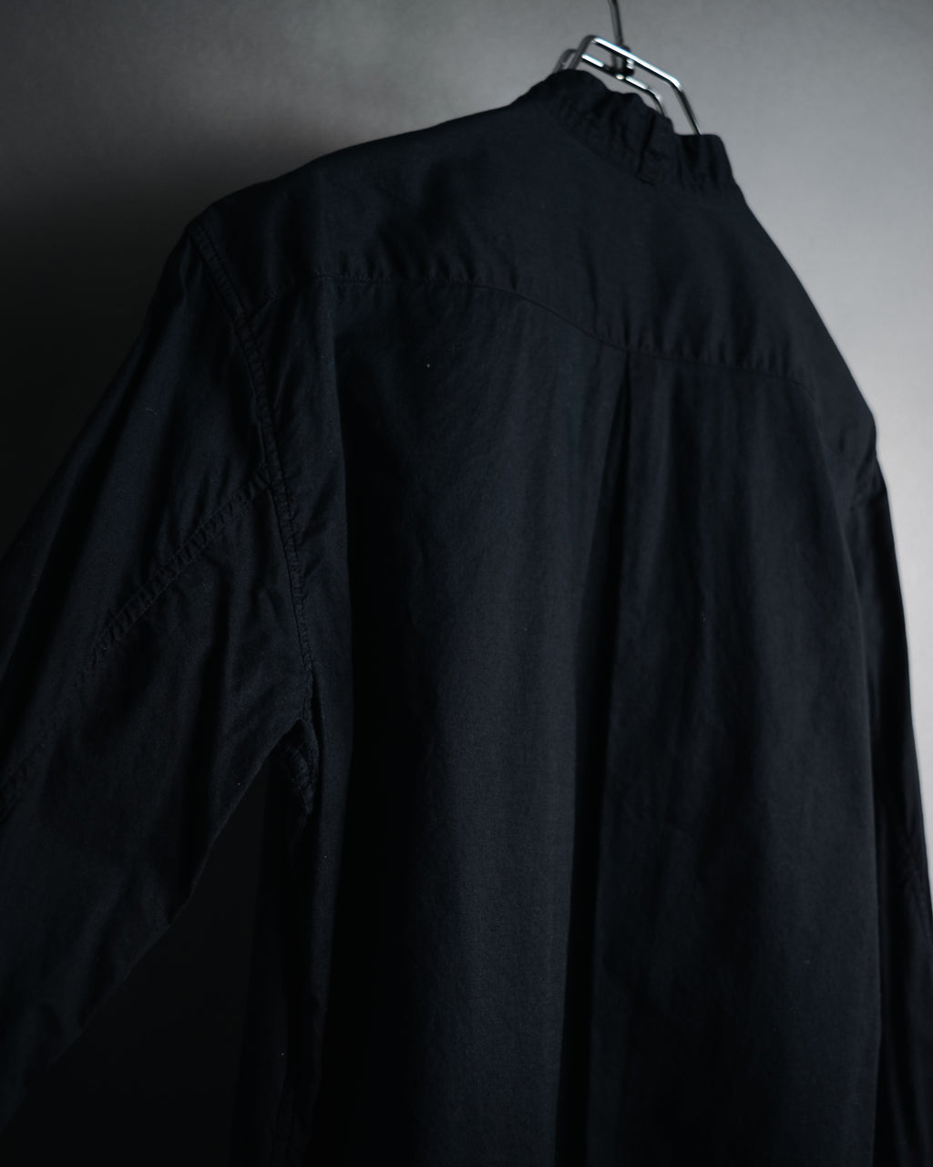 "ANN DEMEULEMEESTER" 01’s-05’s Poetically cut band collar cotton shirt