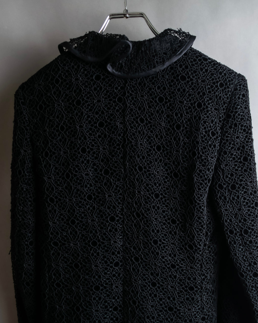 "JEAN-LOUIS SCHERRER" Lace frill design ribbon attached jacket
