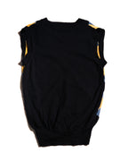 MARNI/ Argyle Pattern Knit Vest Blue×Yellow