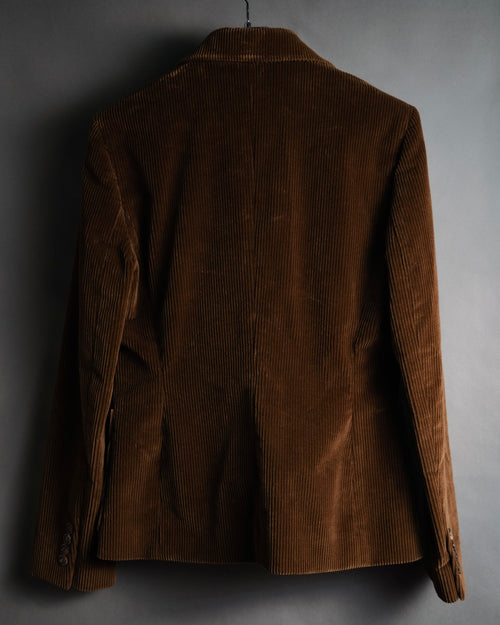 “CELINE” 2000’s corduroy tailored jacket