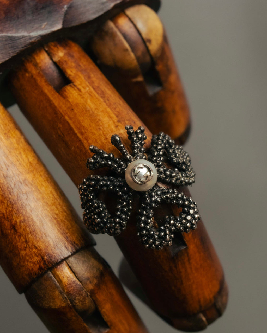 “GUCCI” 2016-20 Pearl GG flower ring