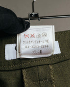 -SPECIAL- “Christian Dior” 2001 Galliano era olive wide safari trousers