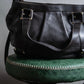 "Max Mara" Horizontal tuck design 2way leather bag