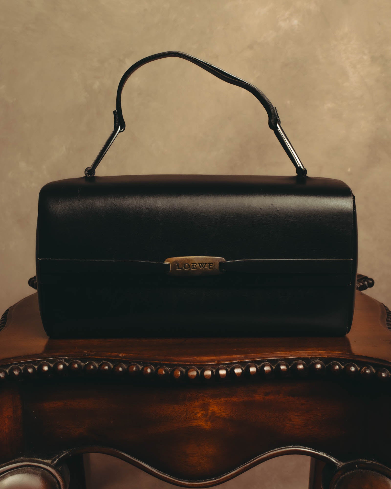 "LOEWE" Classic smooth leather top handle bag