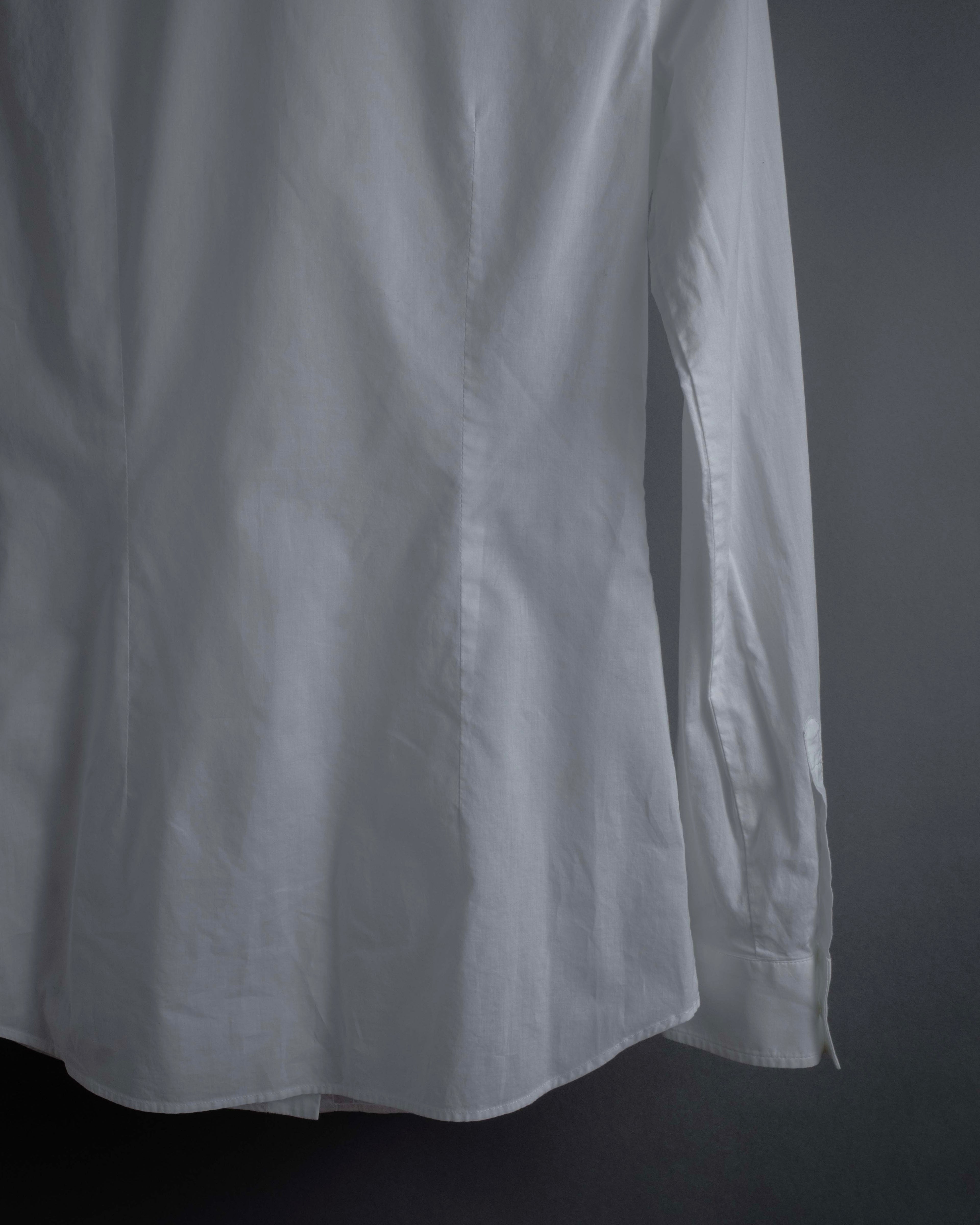 "Dolce & Gabbana" Tiered frill design white shirt