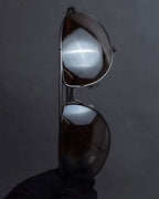 "GUCCI" Metal aviator teardrop frame sunglasses