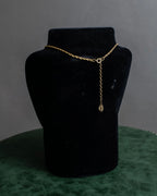 "VALENTINO" Smoky quartz teardrop design necklace