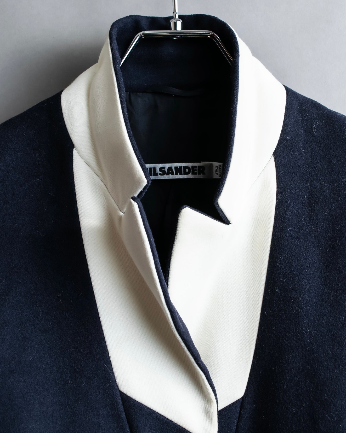 "JIL SANDER" Lapel lining switching tailored jacket