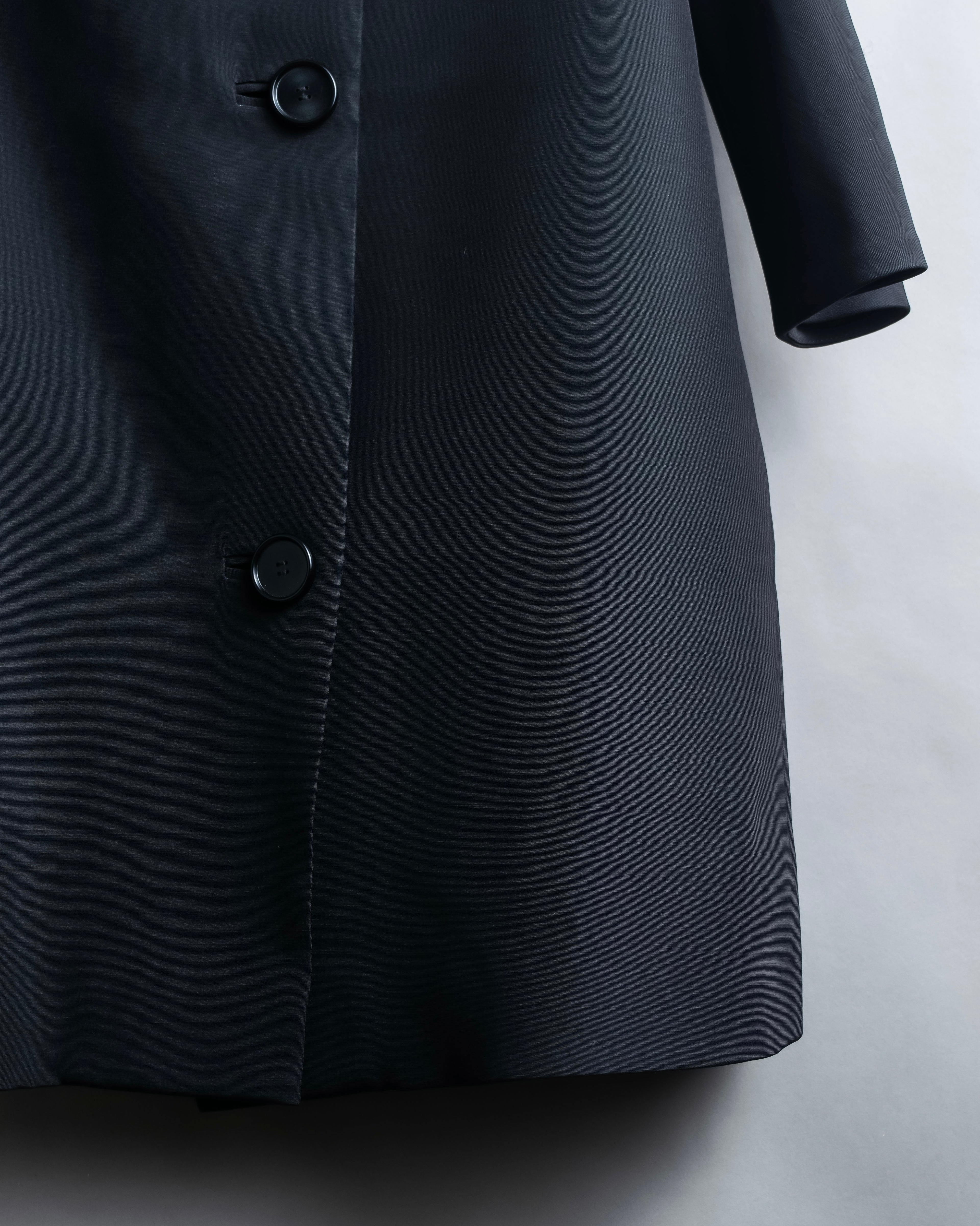 "BALENCIAGA EDITION" Half sleeve design collarless jacket