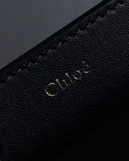 "Chloe" Georgia double flap design leather bag