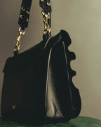 "RED VALENTINO" 2010's Ruffled leather shoulder bag