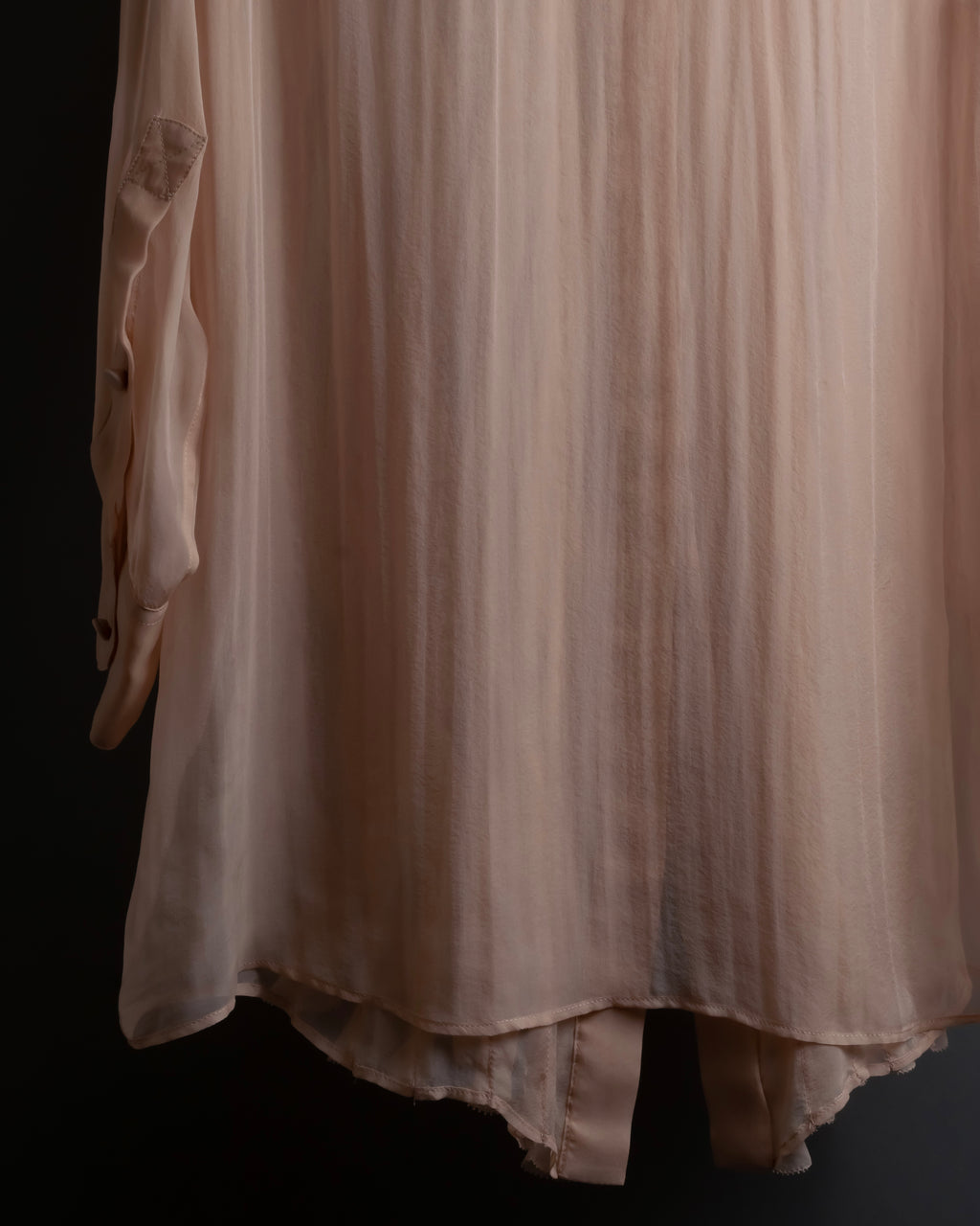 "VALENTINO" Ruffle detail sheer bowtie blouse