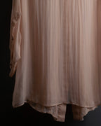 "VALENTINO" Ruffle detail sheer bowtie blouse