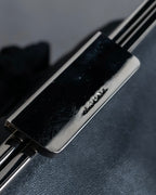 "MARNI" Side ribbon design rounded body leather bag