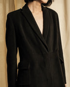 "VALENTINO" Shaped silhouette mocha brown chester coat