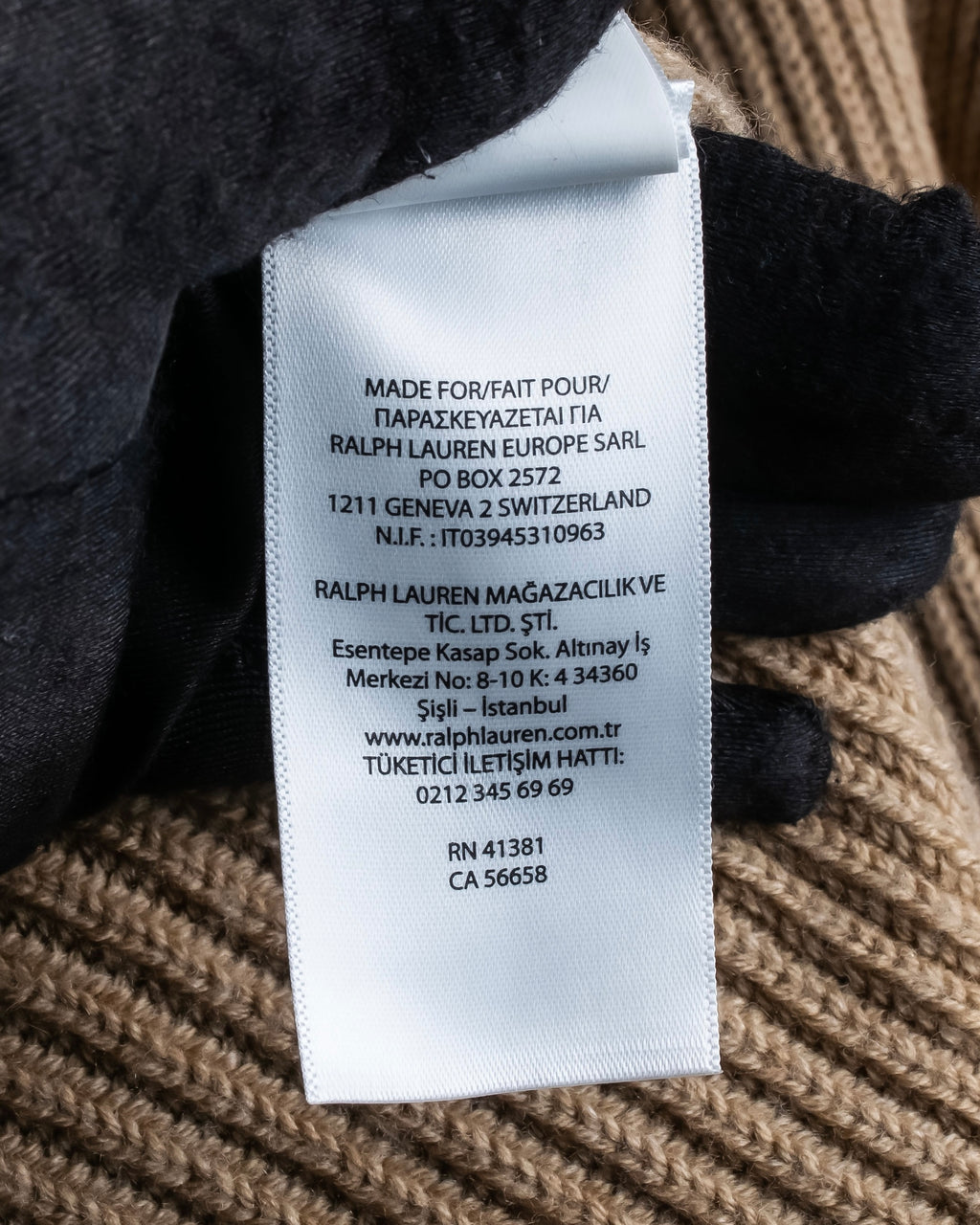 "POLO Ralph Lauren" Buckle closure design ribbed cardigan