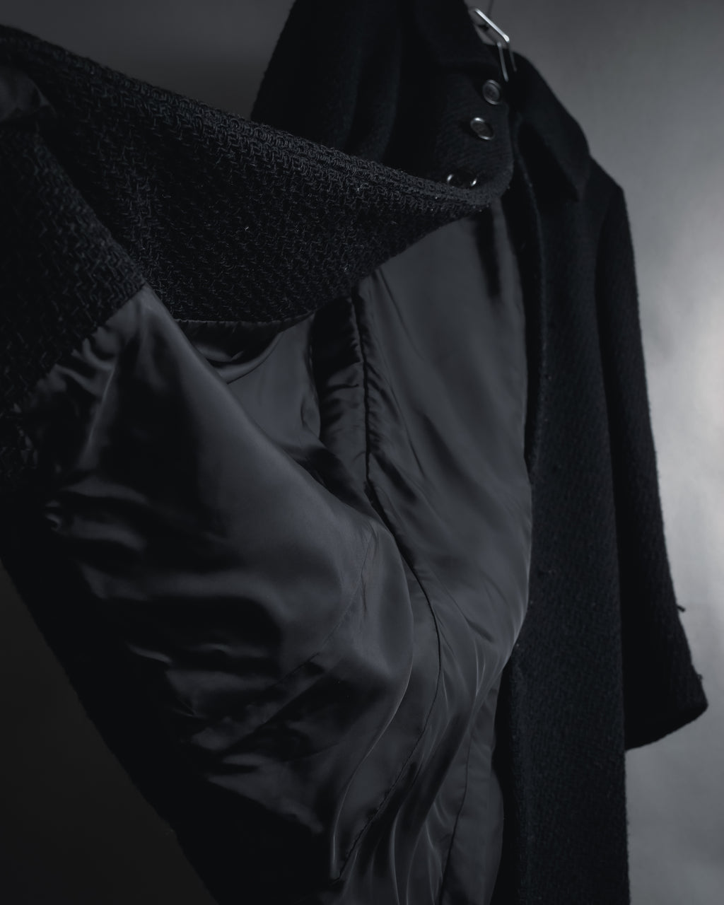 “JUNYA WATANABE” 97AW Textured wool single-breasted coat