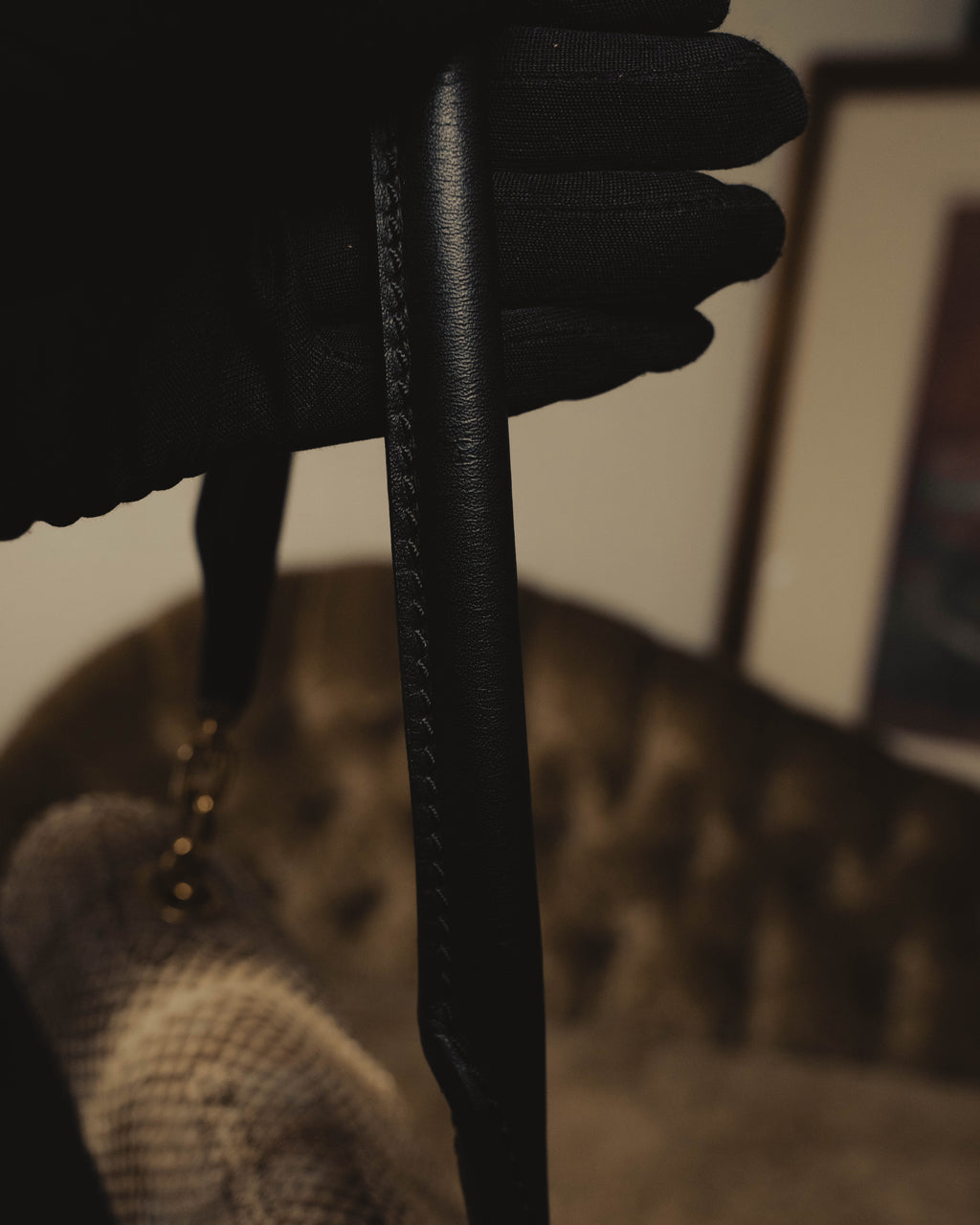 “Max Mara” Late 90’s-early 00’s exotic leather flap chain bag