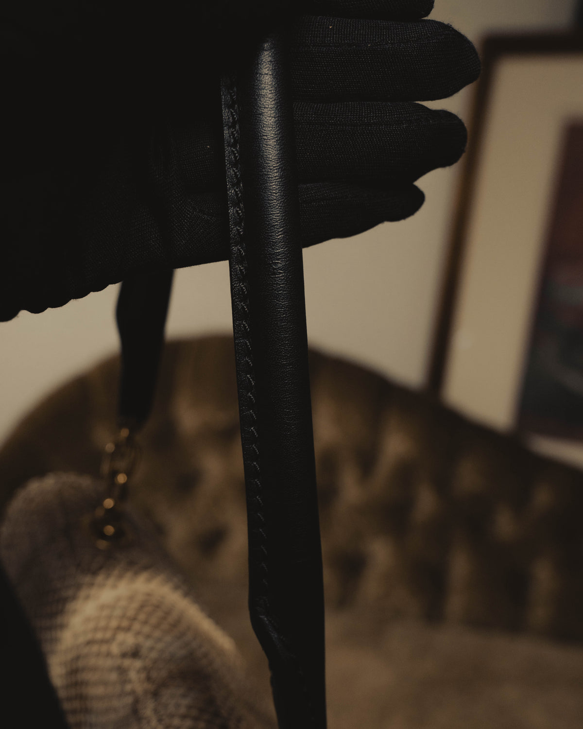 “Max Mara” Late 90’s-early 00’s exotic leather flap chain bag