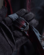 "GIORGIO ARMANI" Deep satin backed tailored wool vest