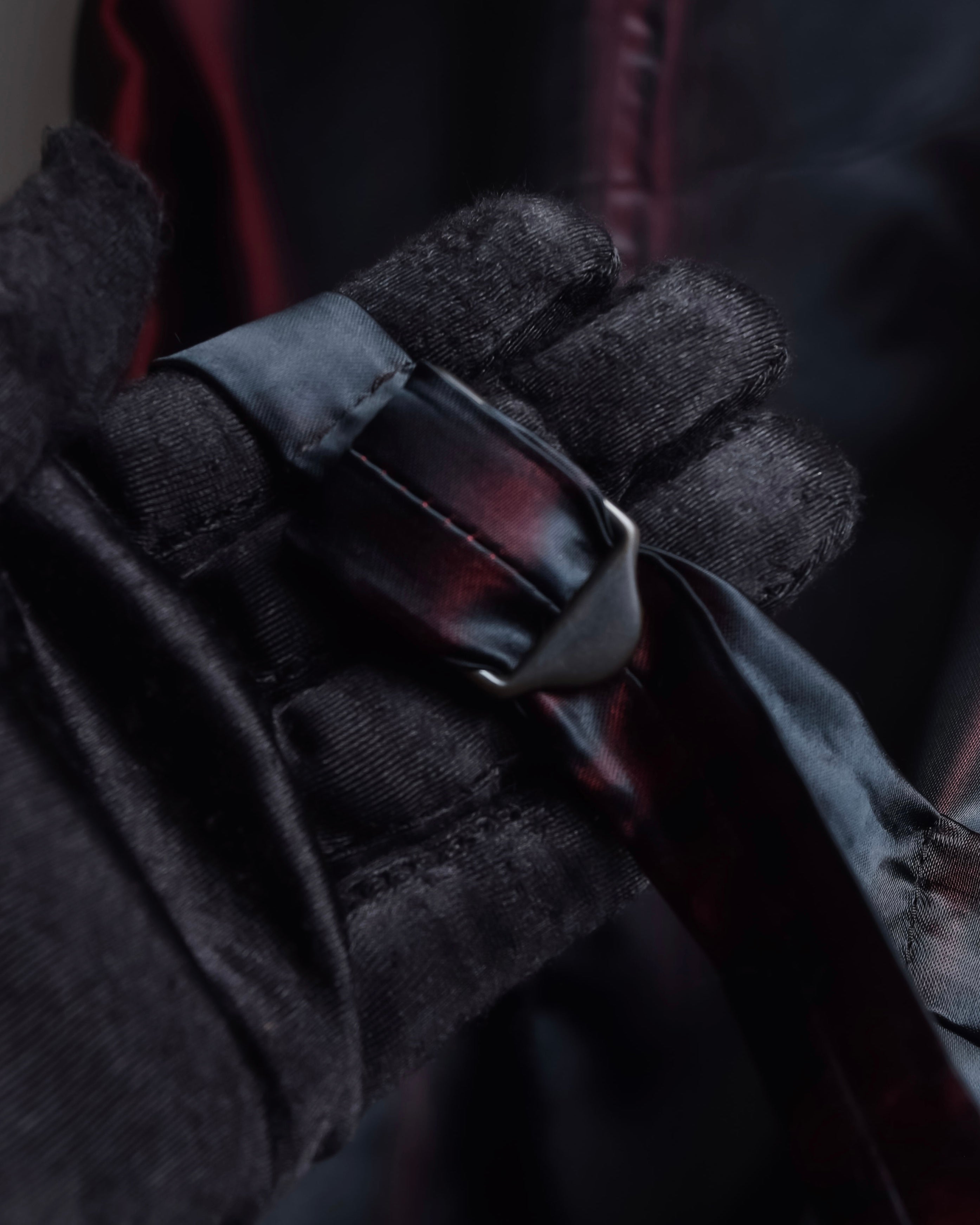 "GIORGIO ARMANI" Deep satin backed tailored wool vest