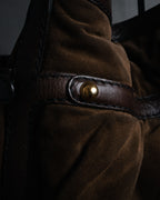 -SPECIAL- “GUCCI” 2005-2008 suede toggle shoulder bag