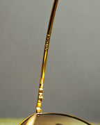 "GUCCI" Classic gold metal aviator sunglasses