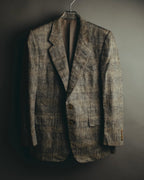 "Ermenegildo Zegna" 80's-90's Textured silk single-breasted blazer