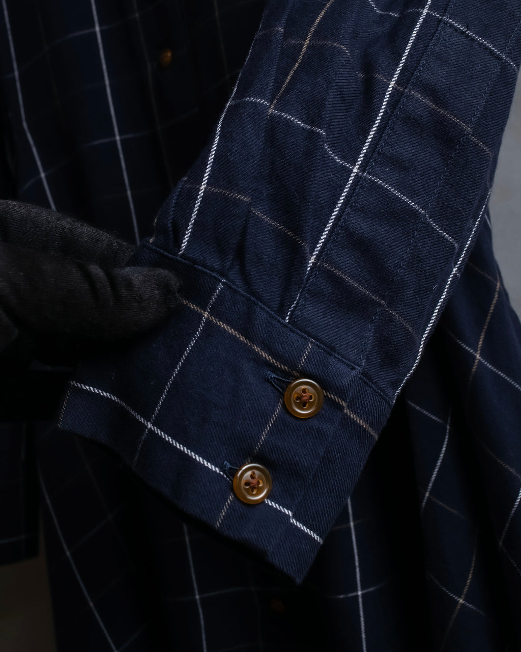 "Vivienne Westwood RED LABEL"
Windowpane print long shirt dress