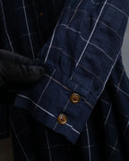 "Vivienne Westwood RED LABEL"
Windowpane print long shirt dress