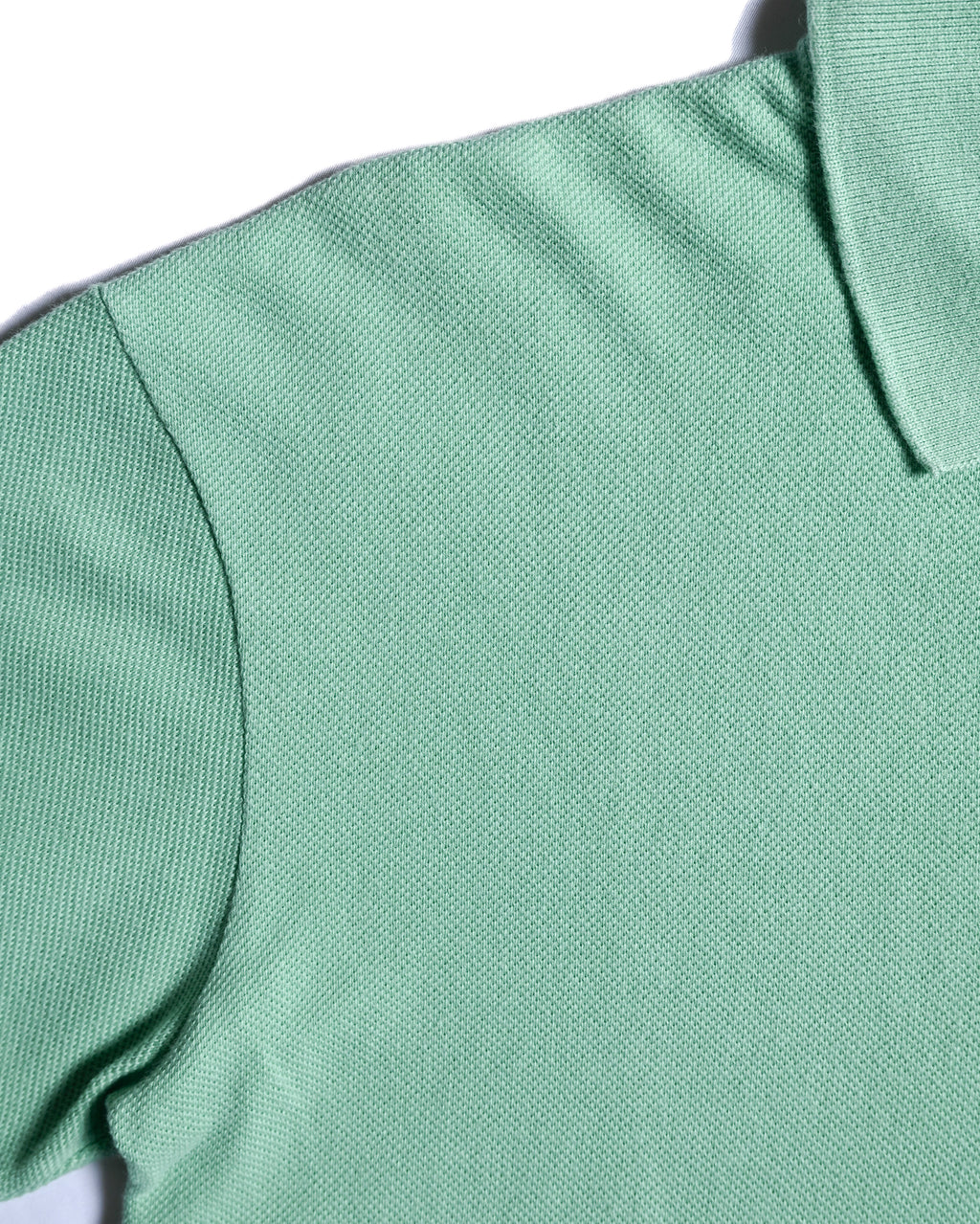 CÉLINE/ Logo Emblem Polo Shirt Mint Green
