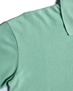 CÉLINE/ Logo Emblem Polo Shirt Mint Green