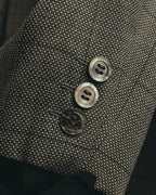 "Pierre Balmain" 80's-90's Windowpane check wool blazer