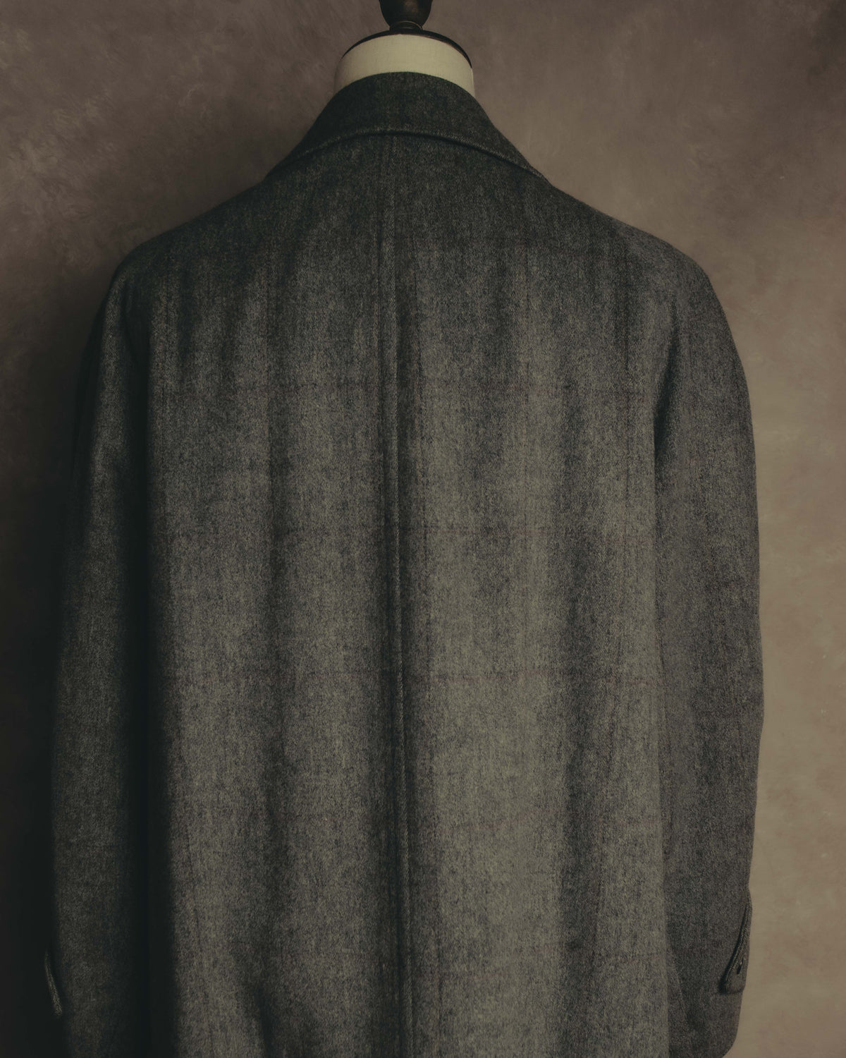 “Burberrys” 80’s Bedford wool balmacaan coat